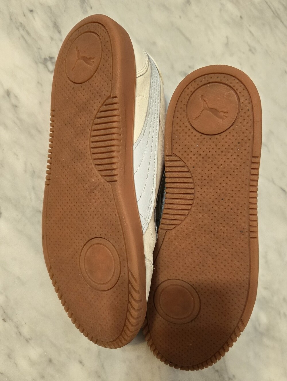 Puma Sneakers with Light Blue Stripe and Gum Sole - Picture 6 of 7